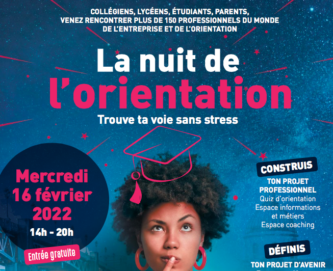 Lire la suite à propos de l’article LA NUIT DE L’ORIENTATION  16 Février 2022 CCI Toulouse Haute-Garonne